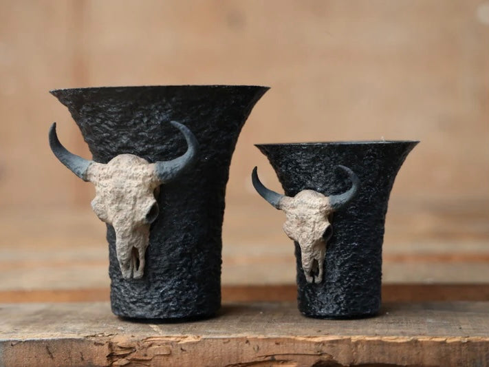 skull pot cow head